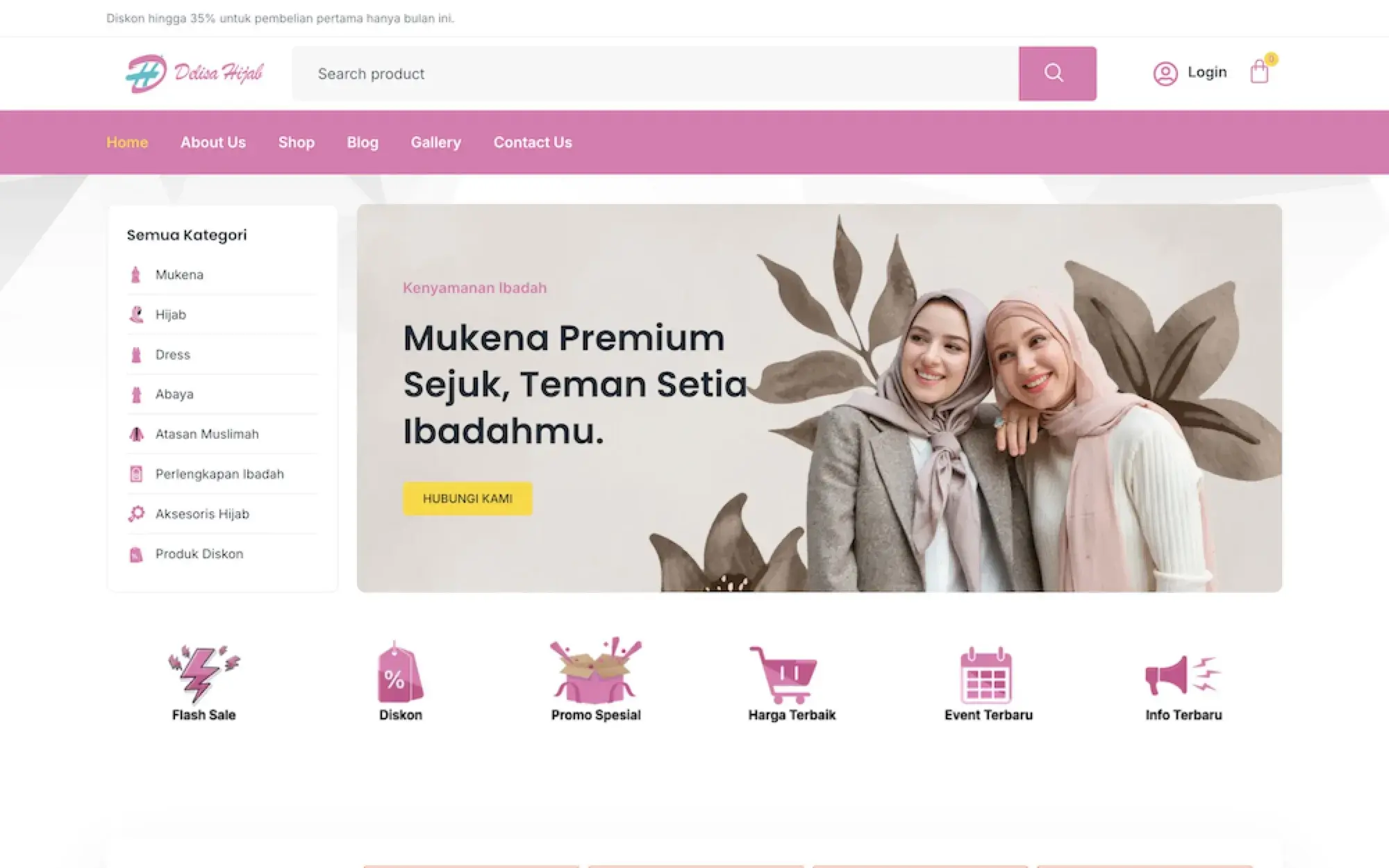 Website Delisa Hijab